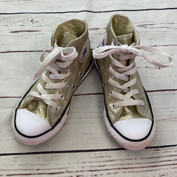 Converse Other - Converse Gold Hightop Shoes